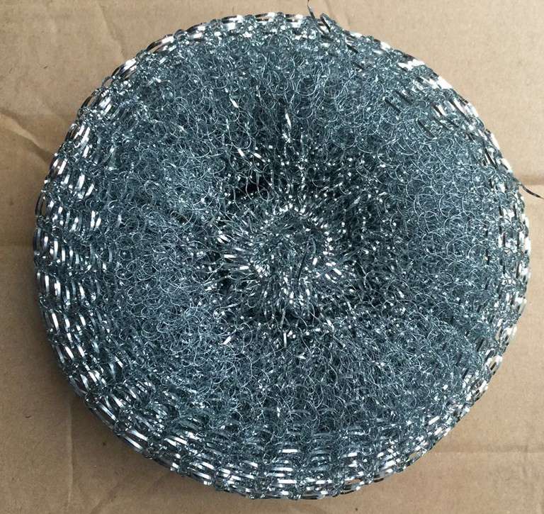 Сетчатая губка из нержавеющей стали для чистки посуды