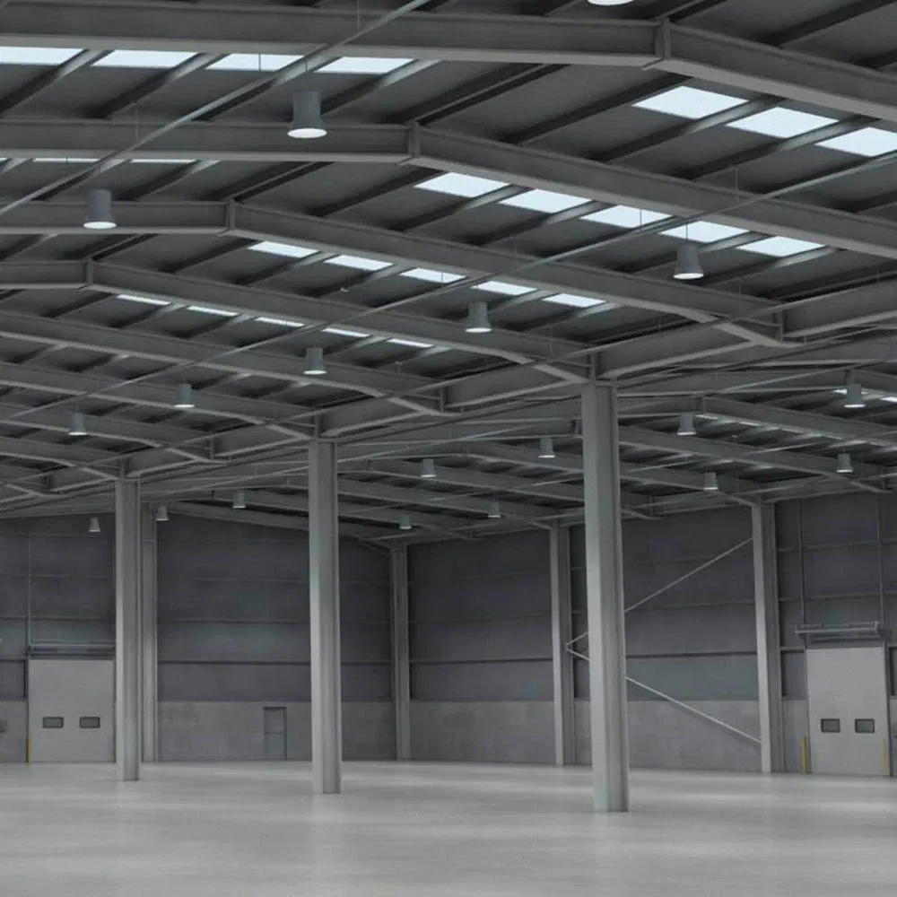 Prefab Industrial Metal Structural Steel Frame Storage Construction Warehouse
