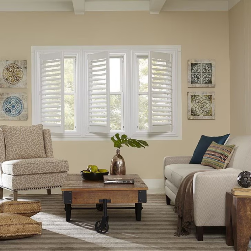 Factory Plantation Shutter PVC Window Shutter Louvers Residential Commercial