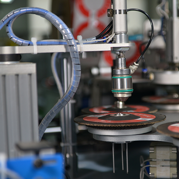 Автоматическая этикетировочная машина для лепестковых кругов