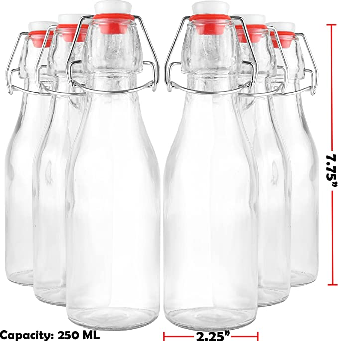 Wholesale Mini Edible Recycle 100ml 250ml 500ml Olive Oil Bottle Glass with Swing Top
