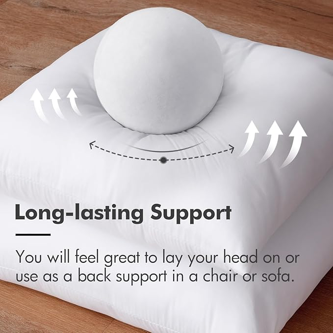 Premium Decorative Throw Pillow Insert for Couch 12X24 Inch