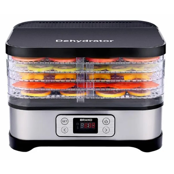 Advanced Digital Control Fruit Dryer Dehydrator with Timer and Function Buttons
