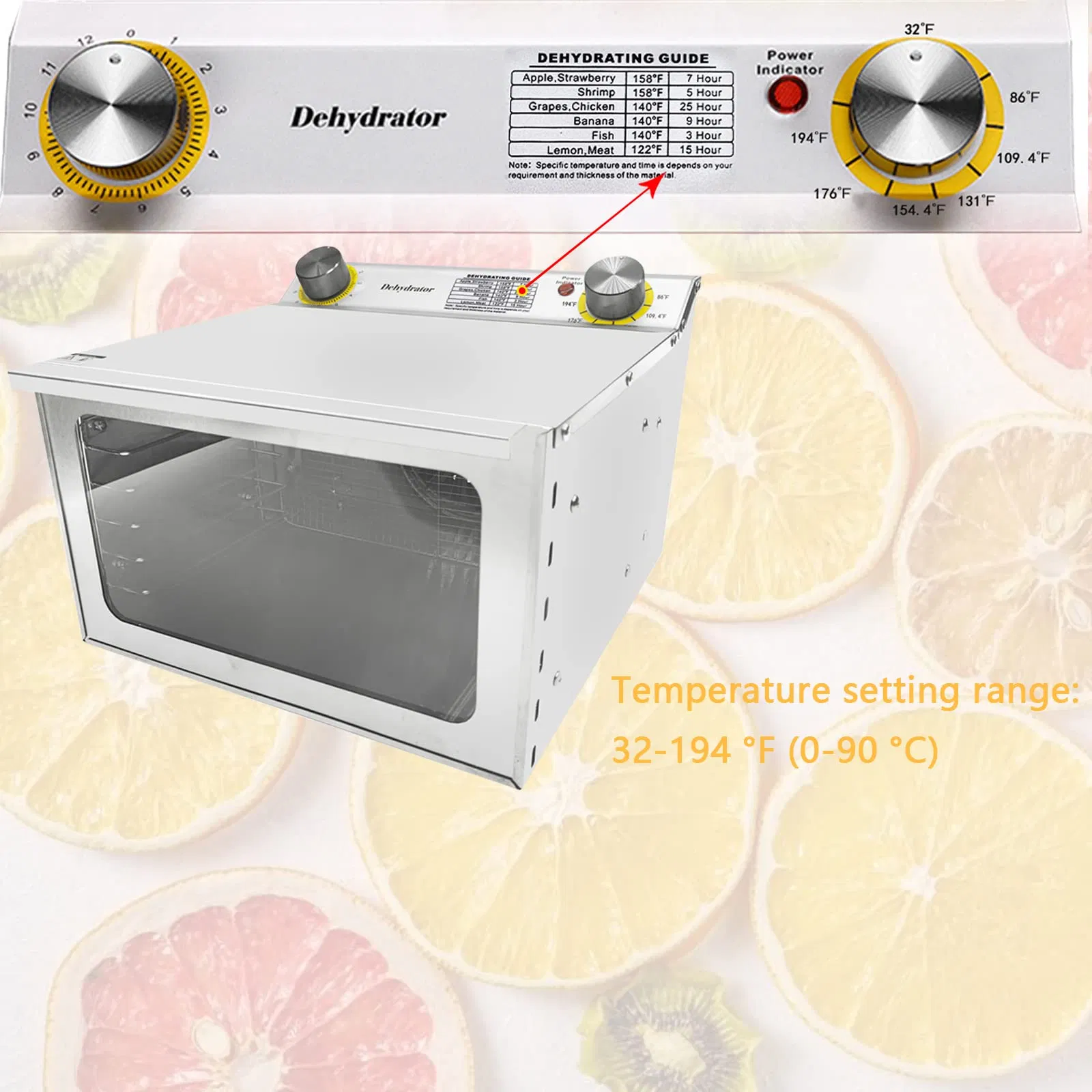 Meat Fruit Food Dryer 6 Stainless Steel Trays Mini Food Dehydrator Machine