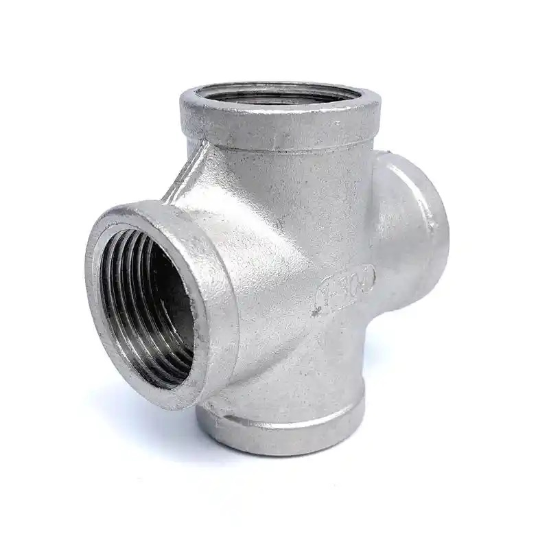 Premium 304/316 Stainless Steel Cross Connector for Plumbing
