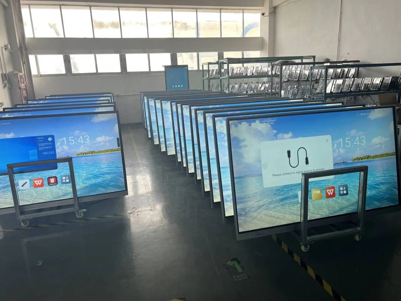 55 65 75 85 98 110 Inch Factory Price Interactive Whiteboard Digital Panel School Teaching Whiteboard