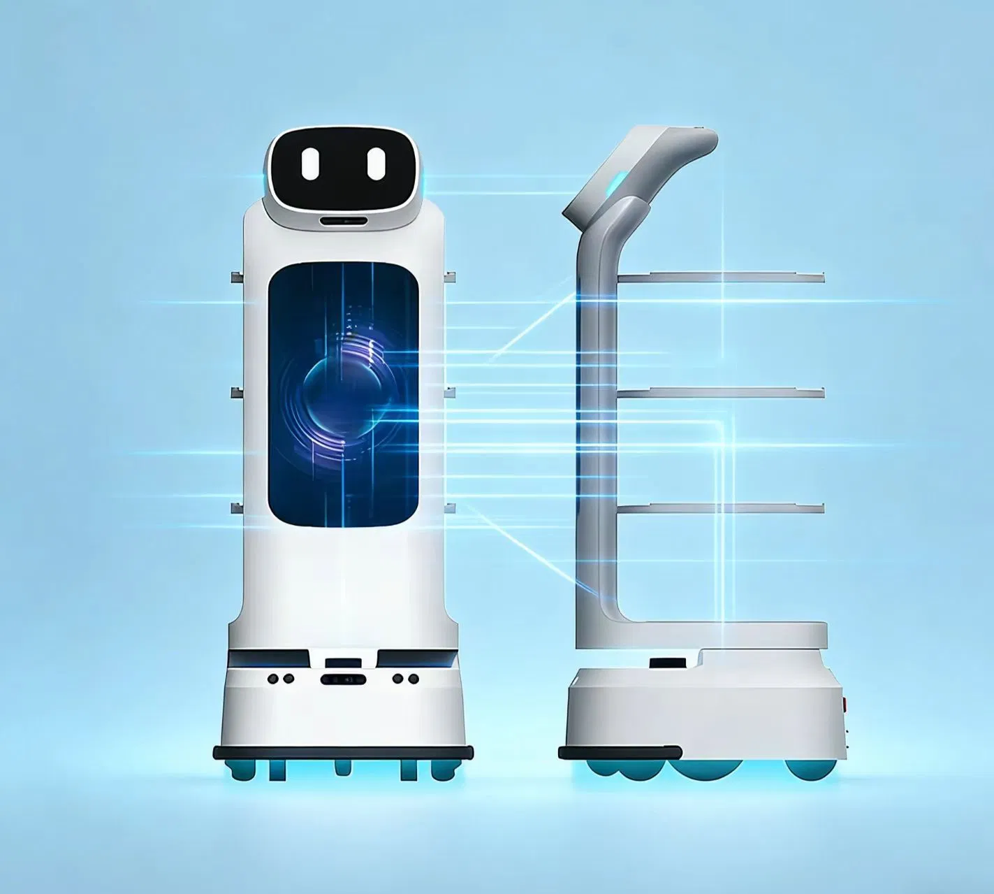 Hotel and Restaurant Use Automatic Food Delivery Service Robot