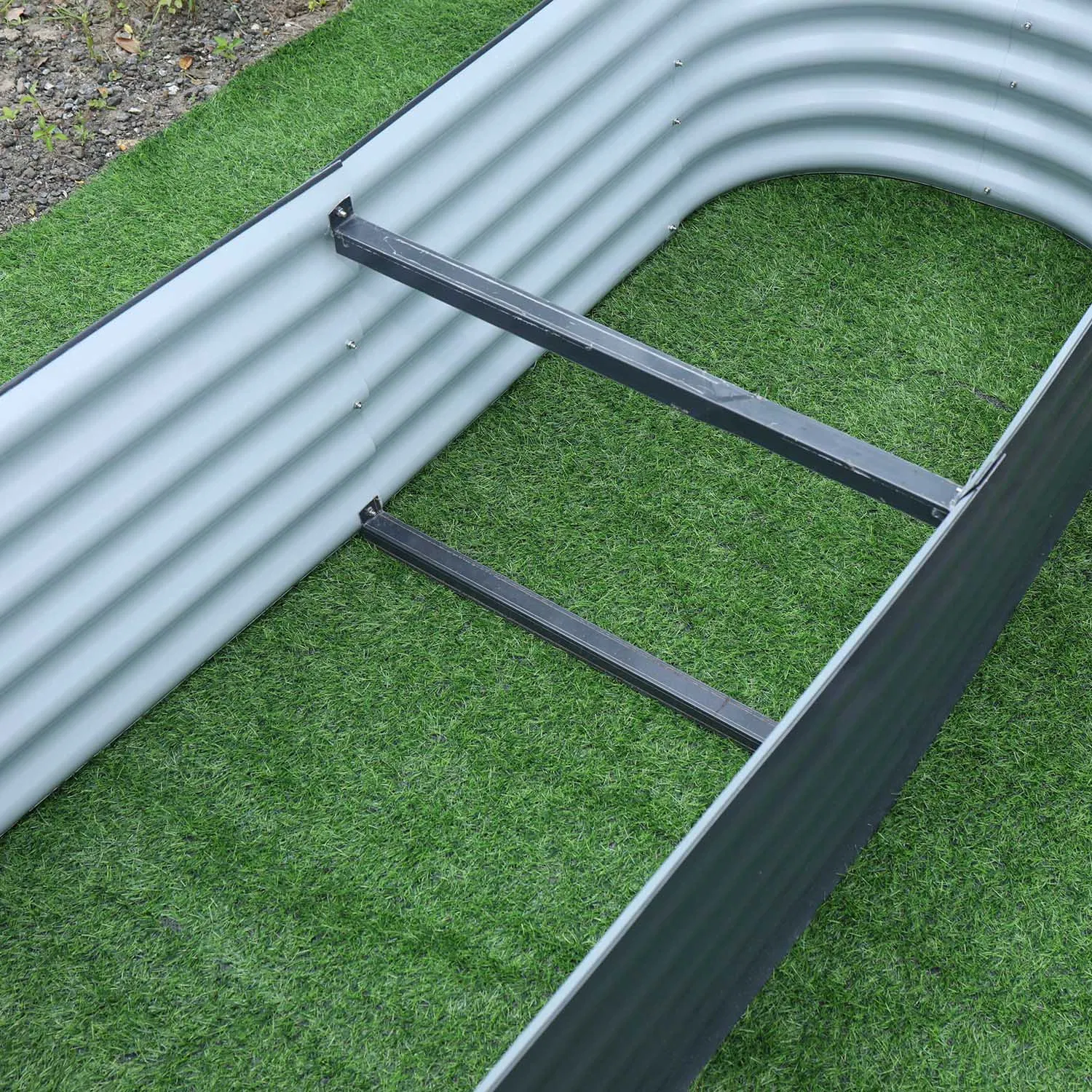 Metal Garden Fencing Raised Garden Bed for Seeding Modular 4