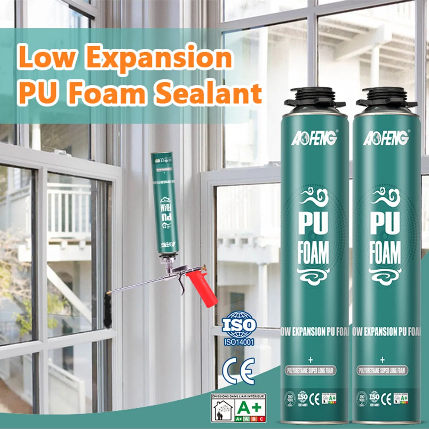 Premium Low Expansion Polyurethane Foam Sealant for Soundproofing