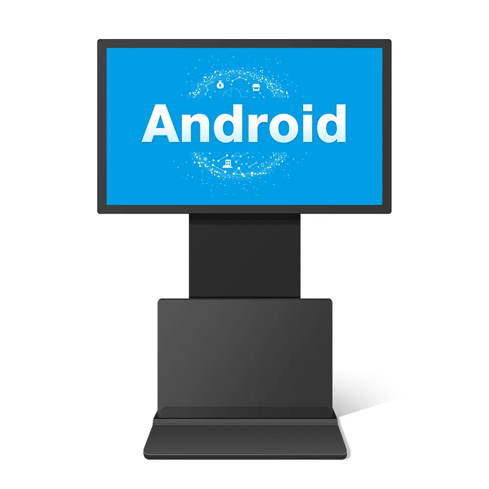 Напольный поворотный сенсорный дисплей для цифровой рекламы