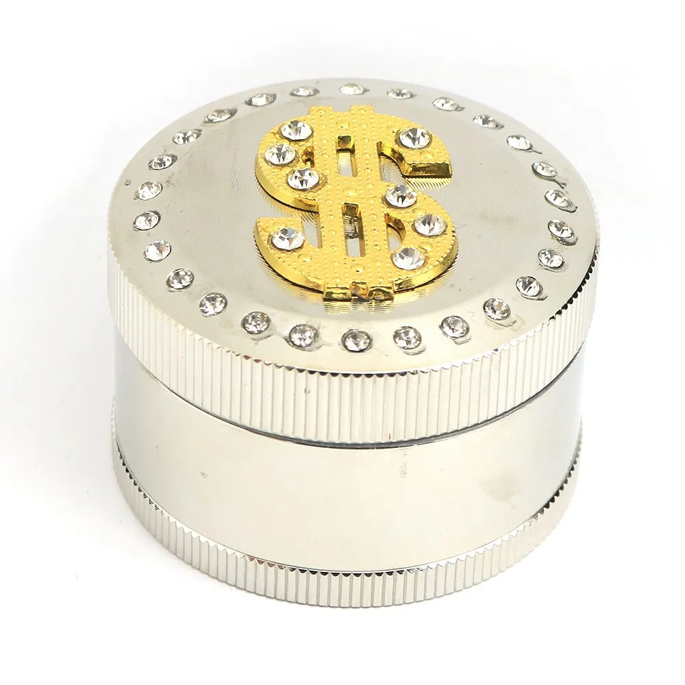 Custom Logo Tobacco Grinder Zinc Alloy Herb Grinder   Layer Herb Smoking Accessories Wholesale