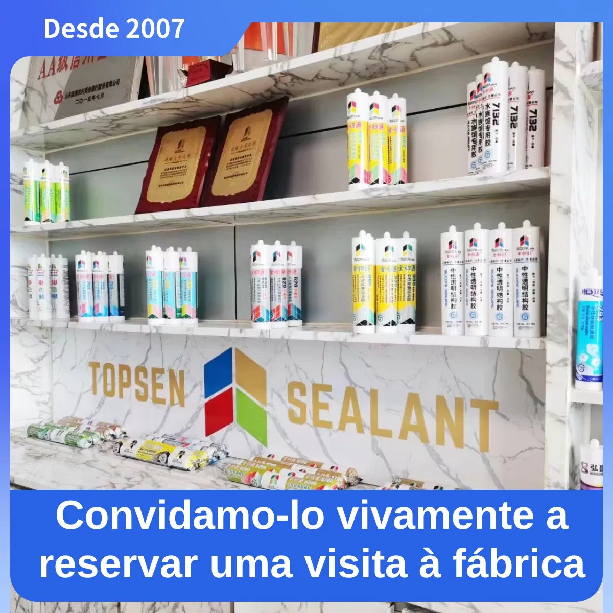 Adhesivo Y Sellador Topsen Para Juntas En Muros Cortina Pequen OS Silicona Adhesiva