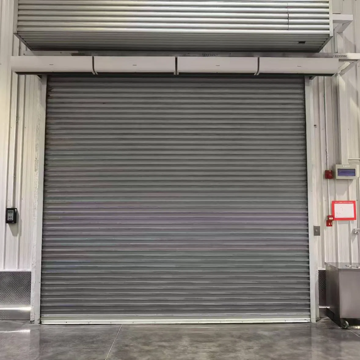 Industrial Interior Rolling Industry Roller up Galvanized Steel Metal Industry Stainless Steel Security Exterior Fire Rated Fireproof Rolling Shutters Door