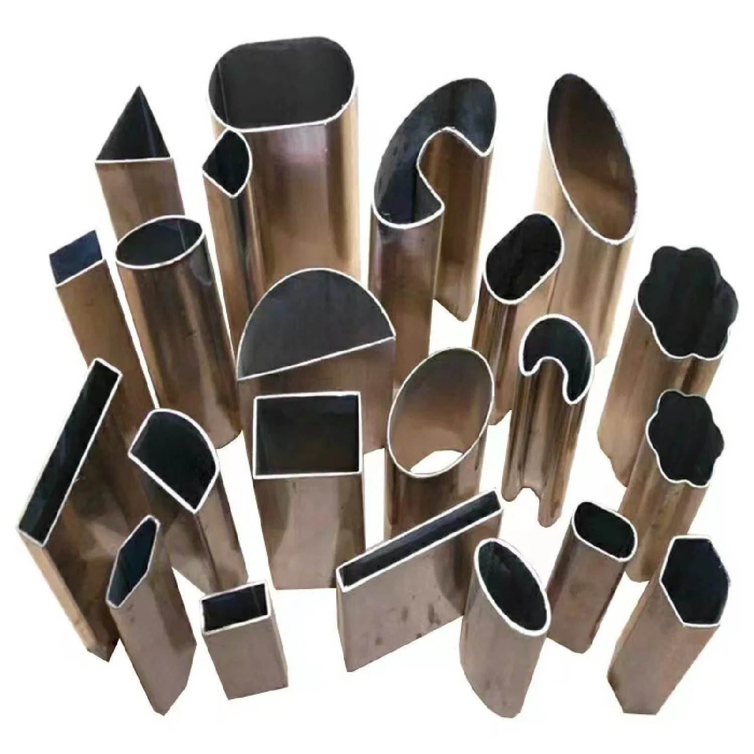 430 Brushed Stainless Steel Oval Pipe for Architectural Decoration