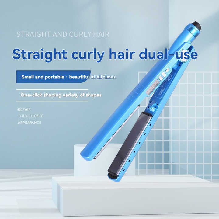Professional Salon PTC Heated Hair Straightener Multi-Speed Temperature Control Mch Hair Curler Flat Iron