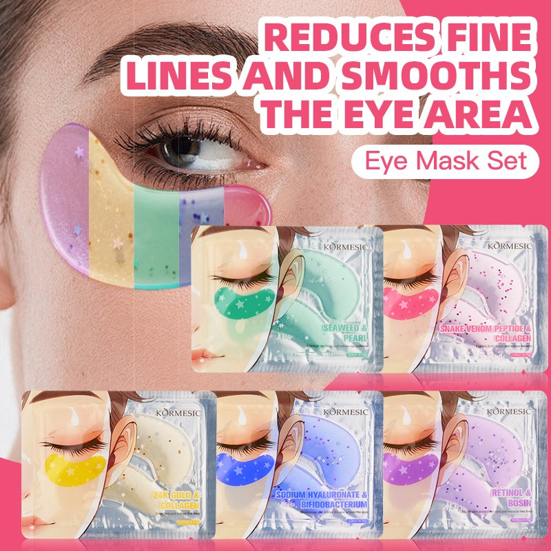Revitalizing 24K Gold and Collagen Eye Mask for Youthful Skin