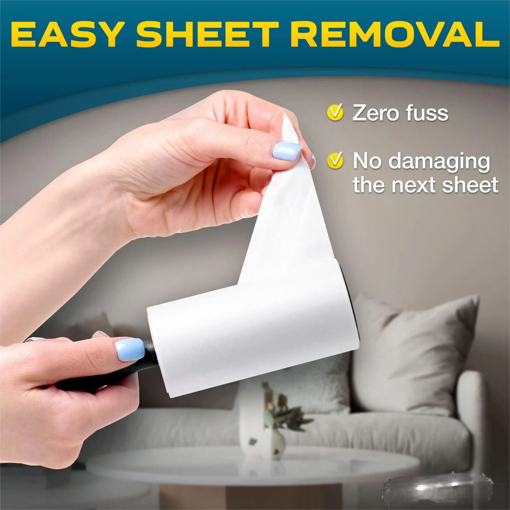 Pet Couch Clothes Carpet Hair Remover Cat Animal Fur Sticky Lint Rollers