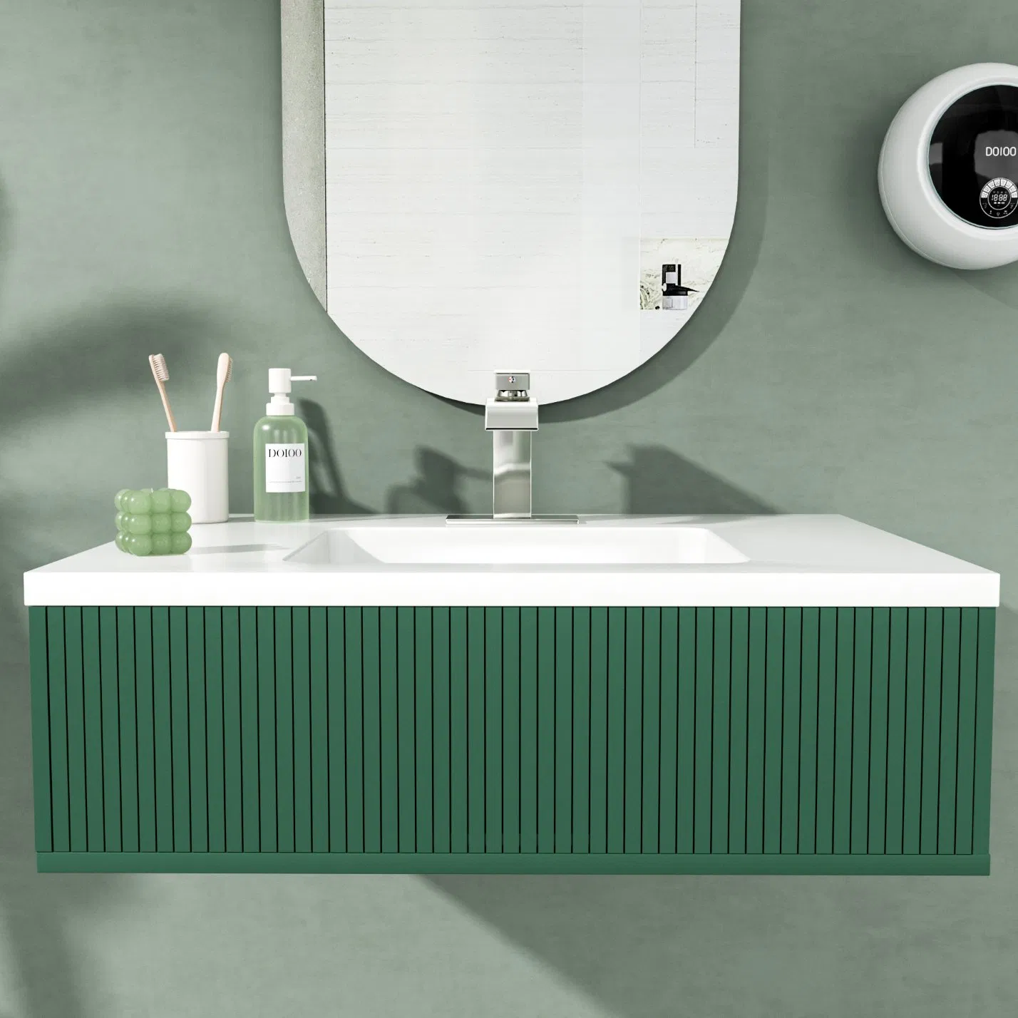 Hotel Office Bathroom Faucet Waterfall Flow Stainless Steel Restroom Faucet