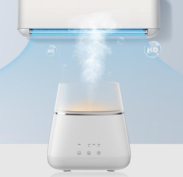 Portable Cool Mist Humidifier, 300ml USB Mini Air Humidifier with 7 Color LED Night Light