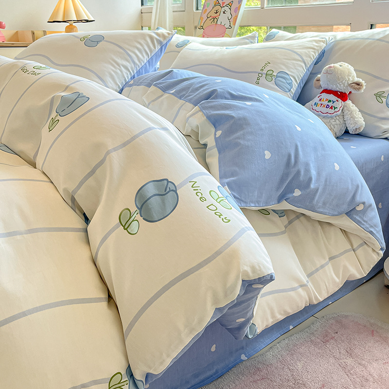 Wholesale High Quality Luxury Bed Sheets 100% Cotton Bedroom Hotel Bedding Sets