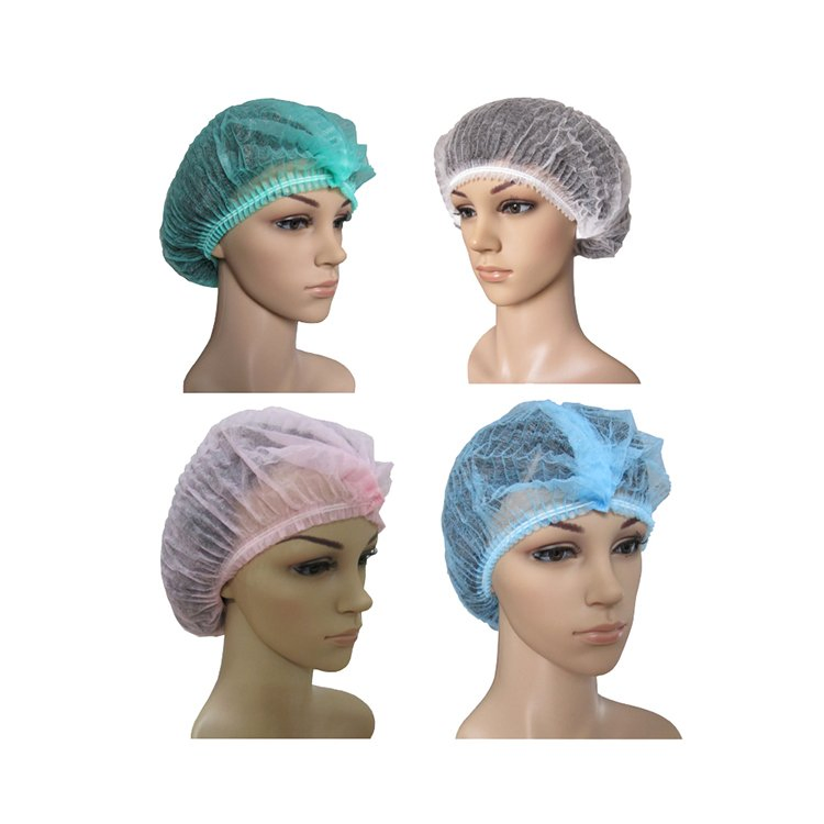 Wholesale Cheap Nonwoven Mob Cap with Double Elastic