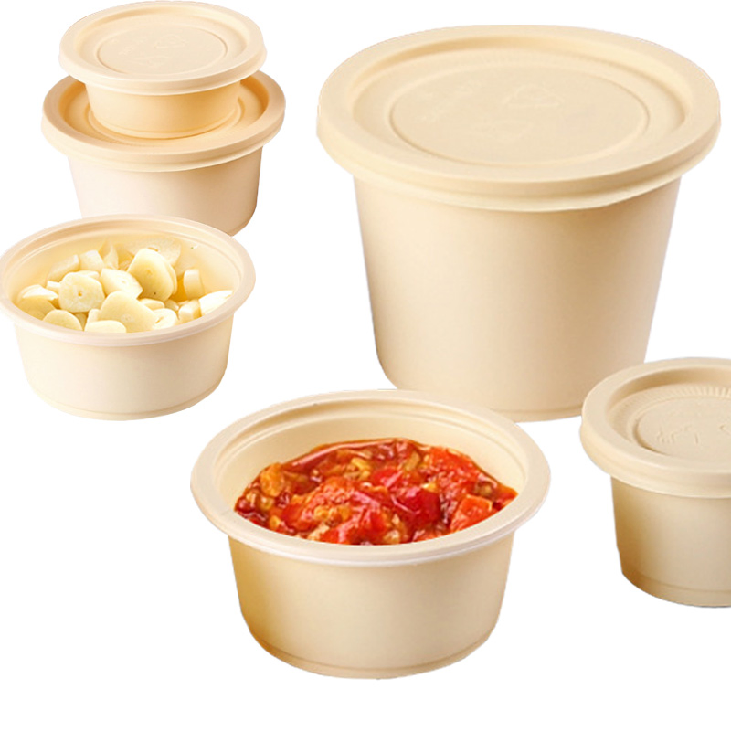 130mm Biodegradable Cornstarch Soup Bowl Disposable Catering Product Food Storage Bowl