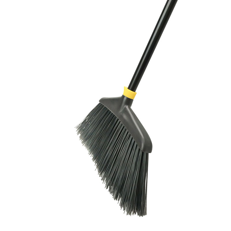 Commercial Cleaning Heavy Duty 14" Hard-Bristled Broom with 45" Iron Handle