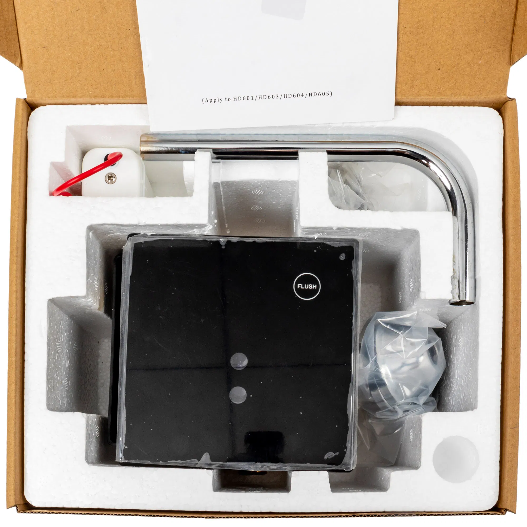 Exposed Urinal Flush Valve Sensor Brass Flusher Valve Bathroom Touchless Water Flusher