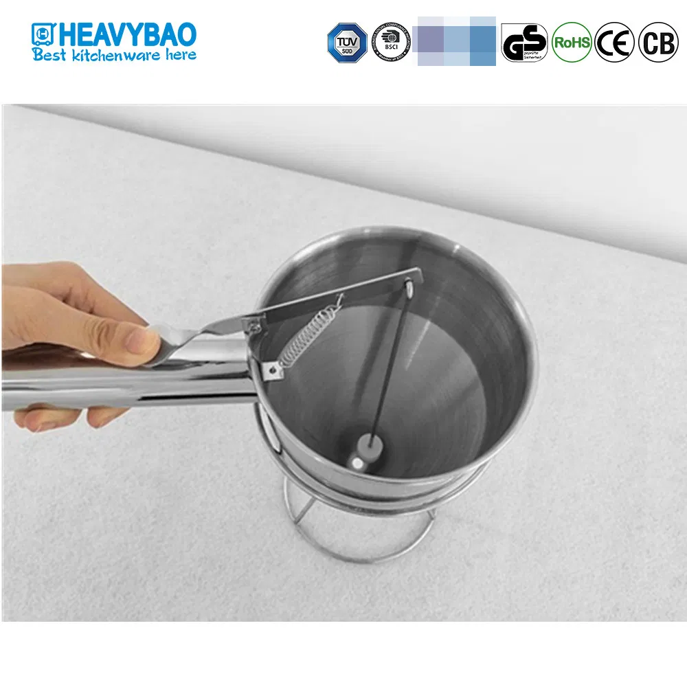 Heavybao Stainless Steel Cone Cake Batter Dispenser Cooking Tools Pour Funnel