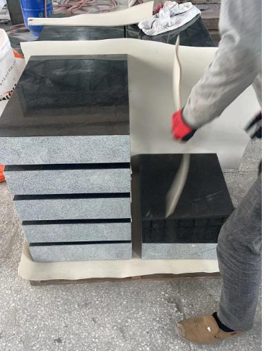 Absolute Black Natural Stone Black Granite Monument Headstones Tombstone