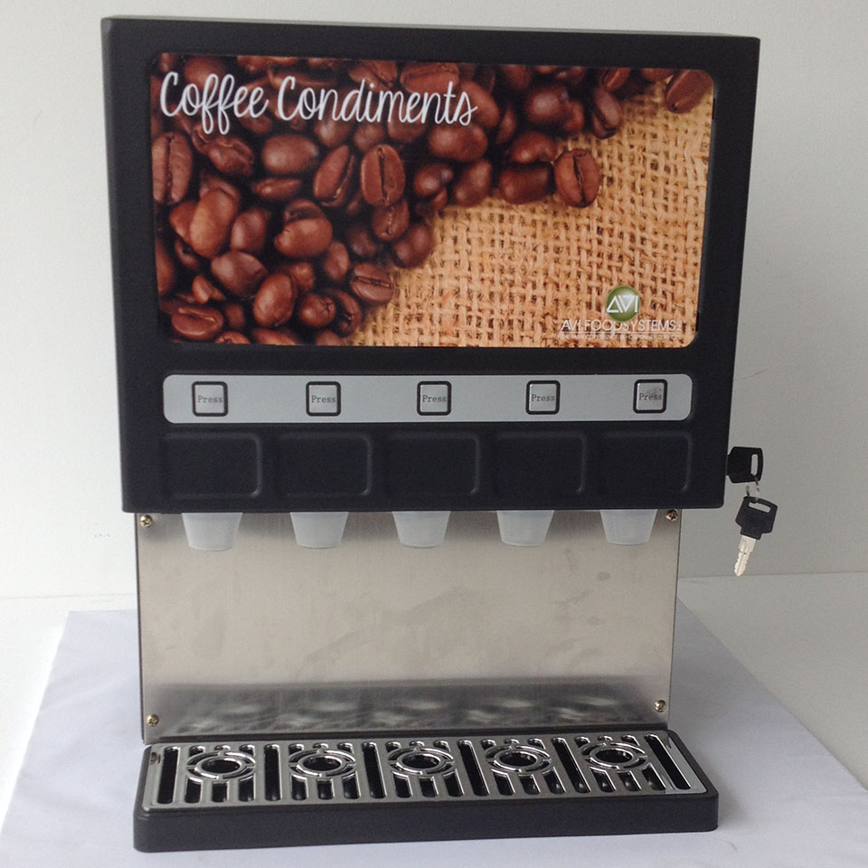 5-Selection Instant Drink, Soup, Sugar, Chocolate & Coffee Powder Dispenser (HV201)