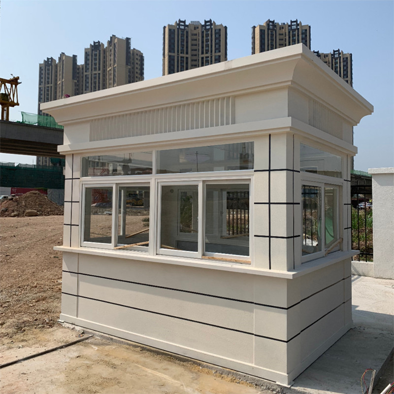 Outdoor Mobile Steel Structure Security Duty Room Charge Real Stone Lacquer Guard Box Guard Room