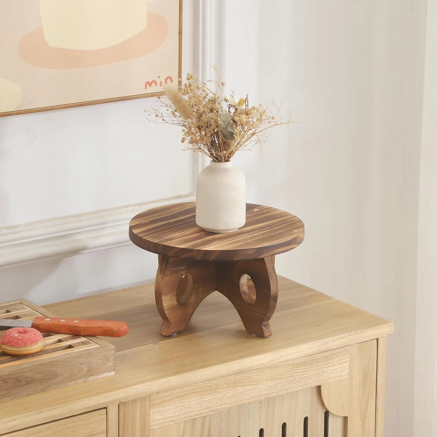 Indoor Wooden Plant Stool and Flower Rack