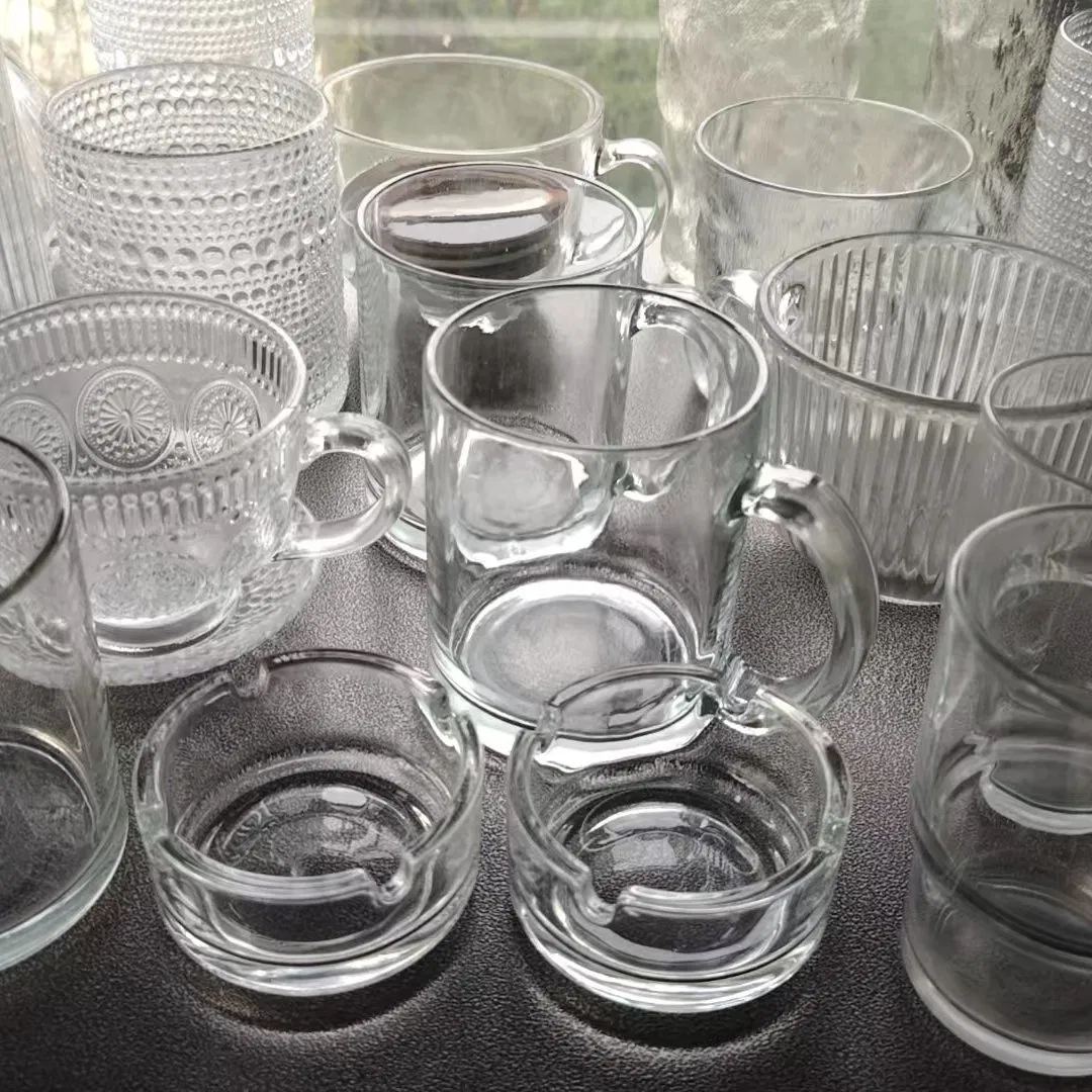 Clear Glass Mug for Water Juice