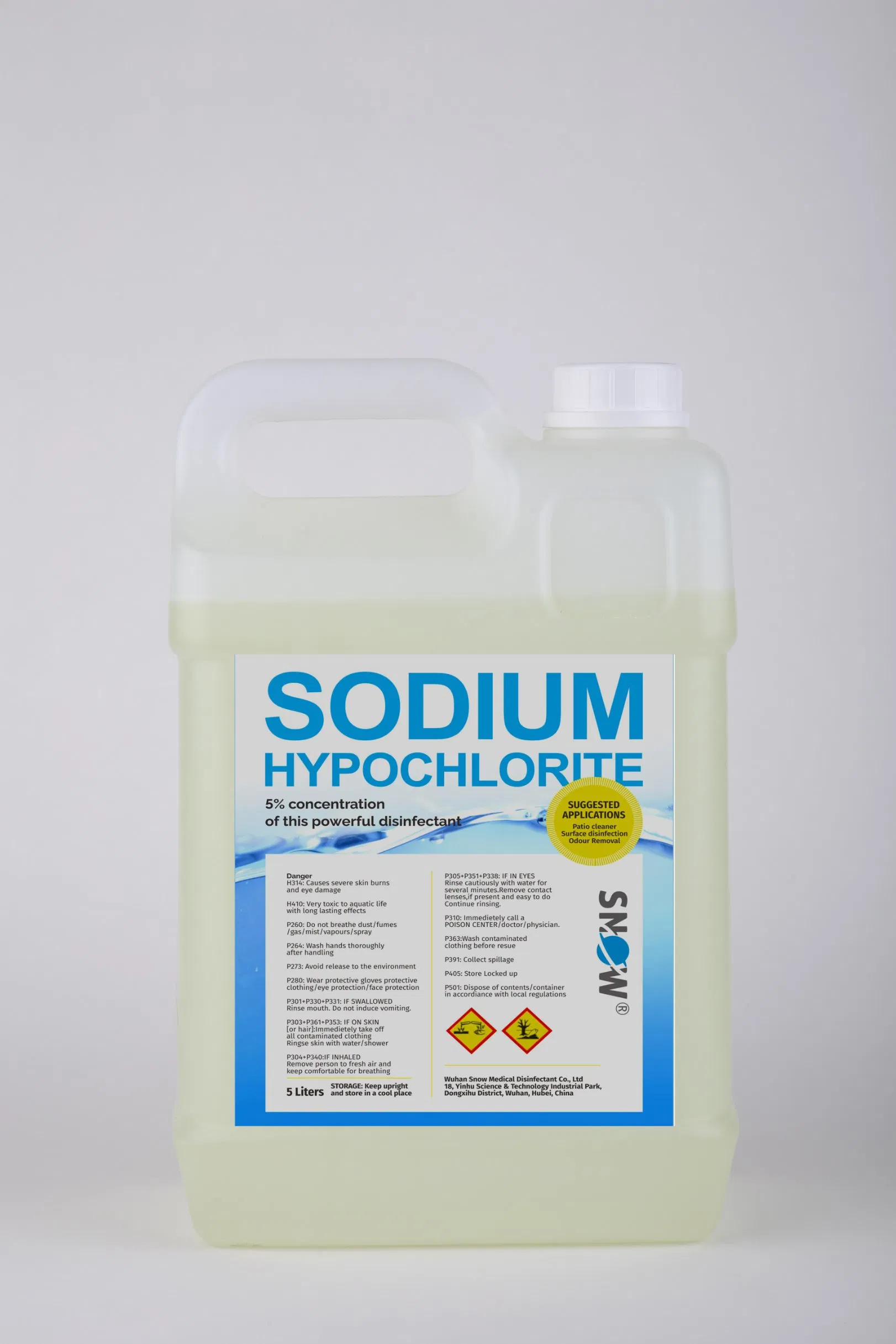 High Efficiency Washing Machines with Liquid Bleach 5% Sodium Hypochlorite