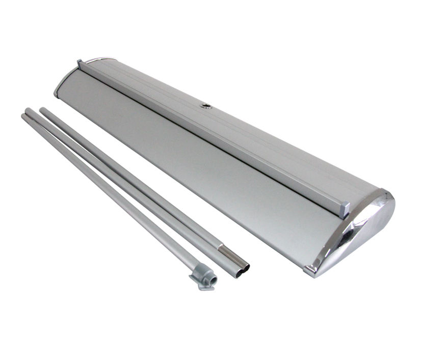 Custom Printed Tradeshow Metal Black Base Roll up Banner