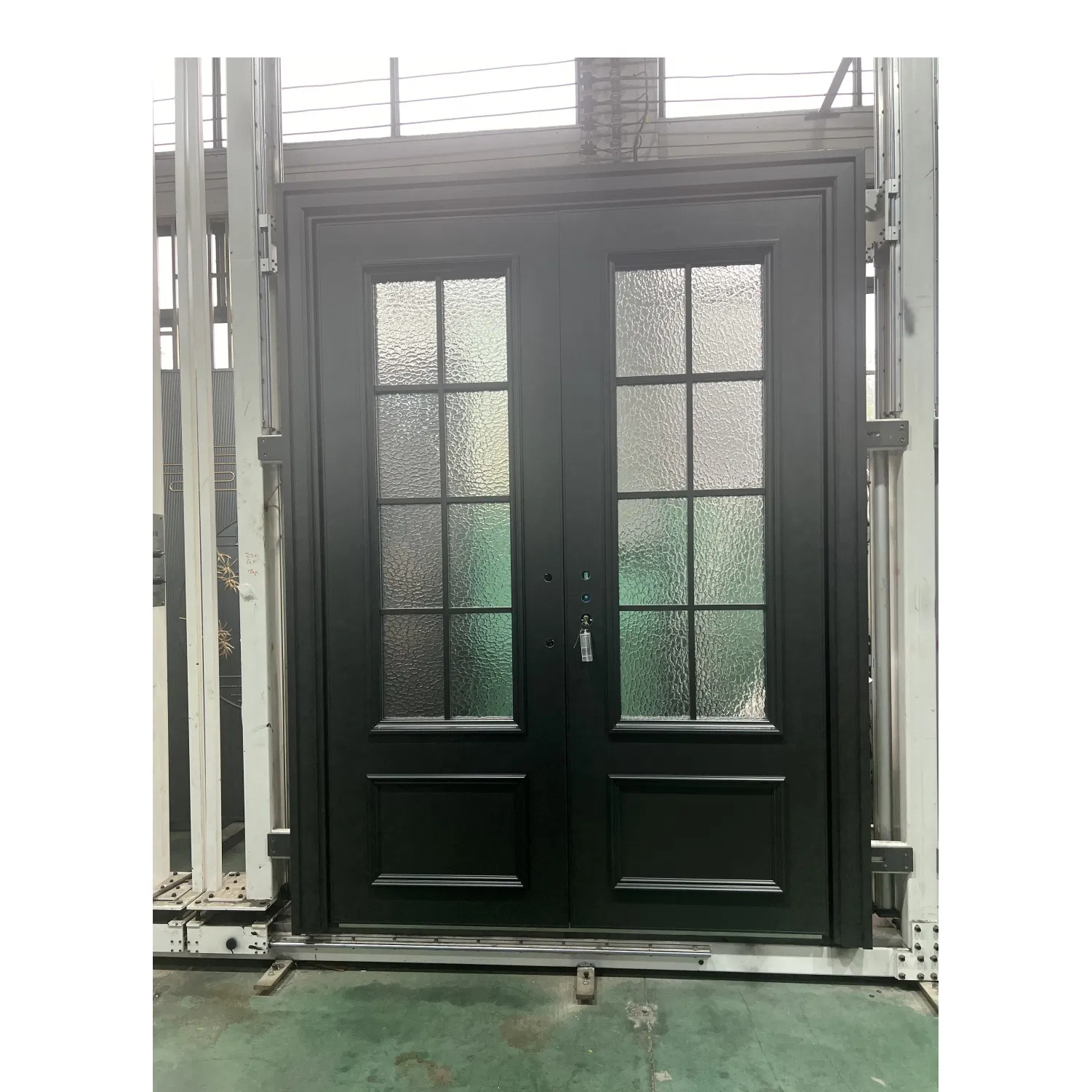 New Design Luxury Aluminum Casting Glass Door for Entrance