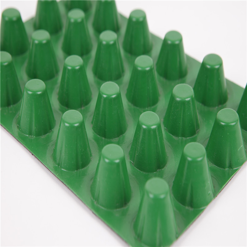 100% Virgin Material Tunnel HDPE LDPE PVC Drainage Board with 10mm Dimple Height
