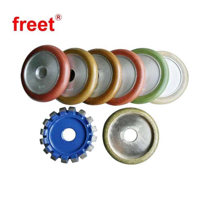 4inch*R5 4inch*R6 Diamond Fluting Wheel Resin Grooving Grinding Wheel for Granite Marble