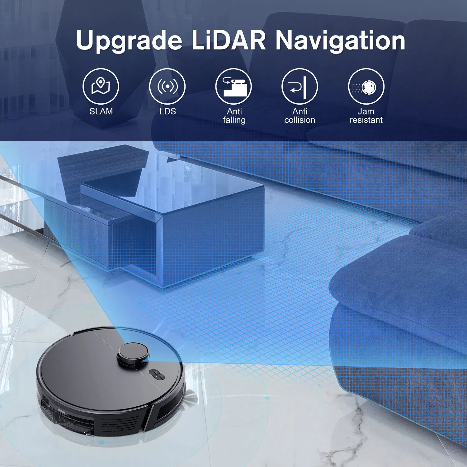 Multifunctional Aspirateur Mopping Smart Wet Dry Vacuum Cleaner and Mop with Self-Emptying Dustbin Robot Vacuum Cleaner for Home