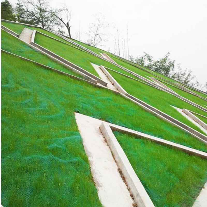 Heavy-Duty 3D Vegetation Barrier Net Resistant and Stable, Around Construction Sites