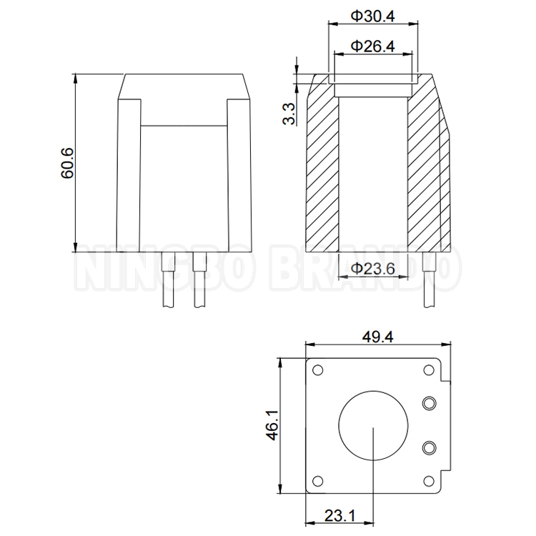 Гидравлическая соленоидная катушка 12В/24В 30Вт