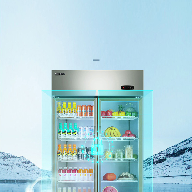 Economical Wholesale Stainless Steel Display Commercial Refrigerator