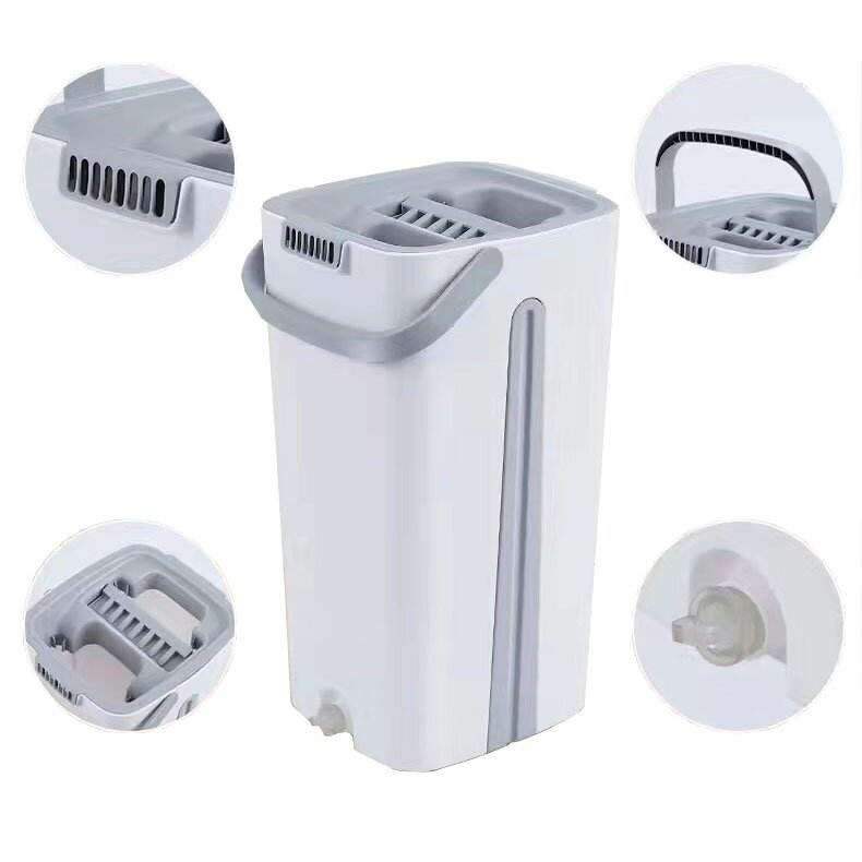 Hot Sale Single-Drive Flat Mop with Durable Bucket Household Mini Cleaning Supplies for Floor Cleaning