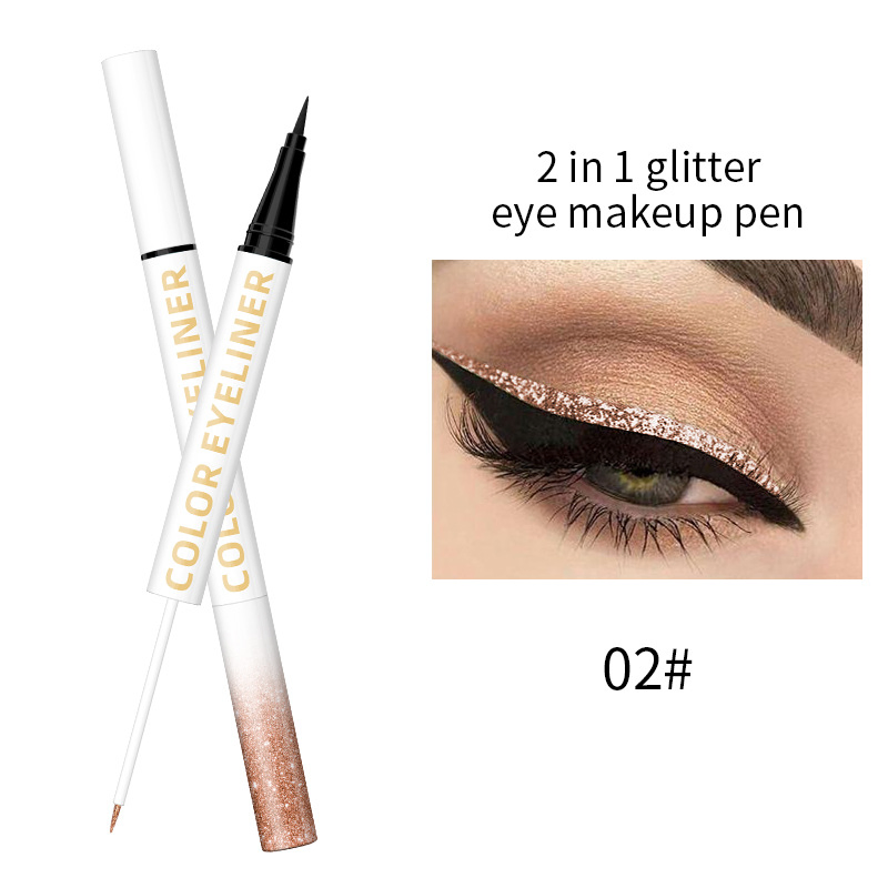 2023 New Use of Double -Headed Eyeliner Sweat and Sweat Anti -Sweat