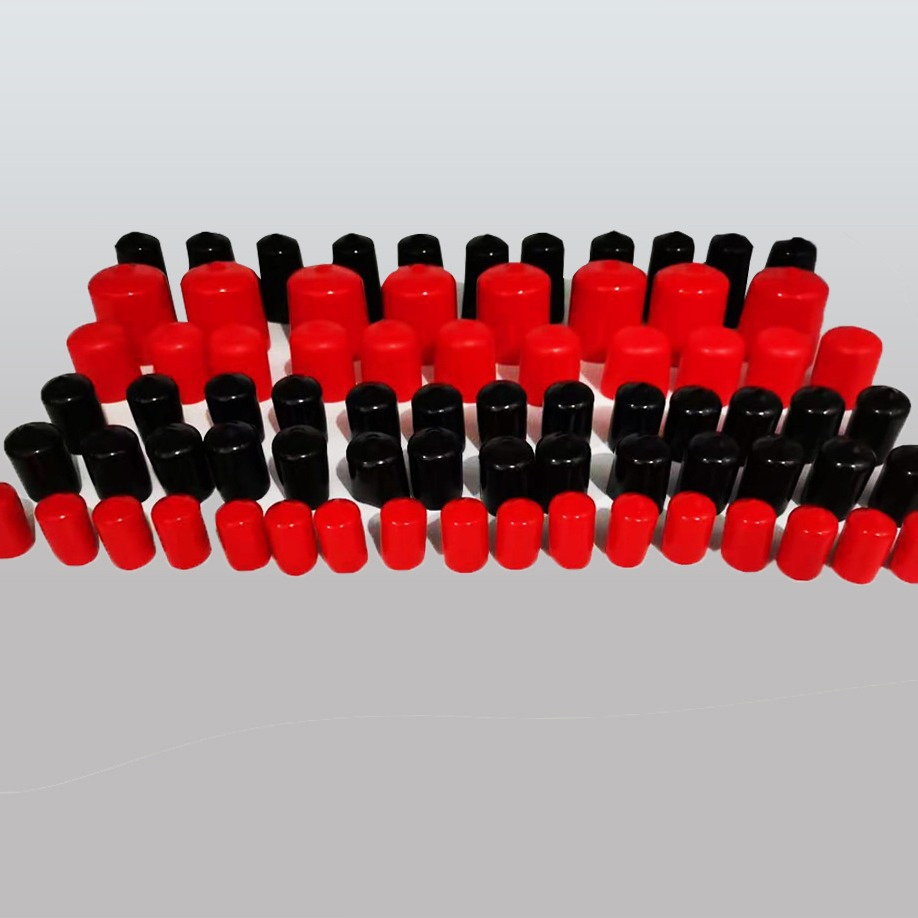 Colorful Push-on Caps Flexible Rubber End Caps Plastic Tube Cap
