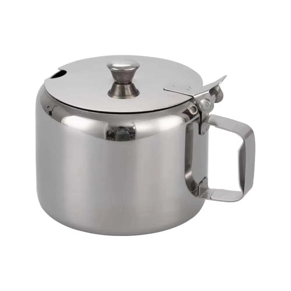 Restaurant Use Tableware Sugar Bowl with Spoon for Serving Sugar