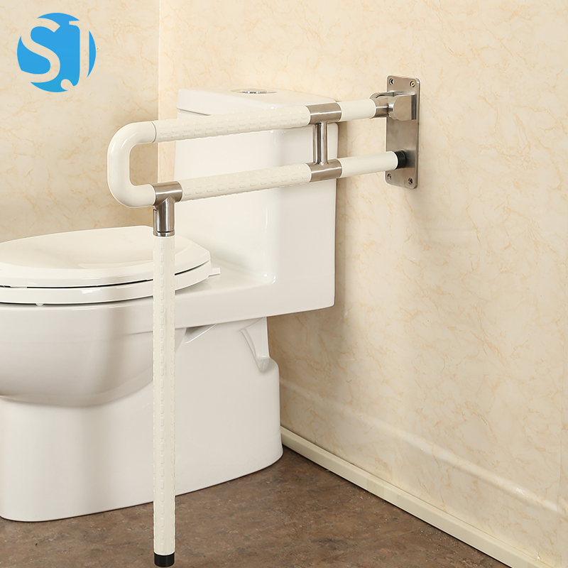 Bathroom Toilet Safety Handrail Nylon ABS Material Grab Bar Wall Mounted for Seniors Ada Bathroom Support Rail