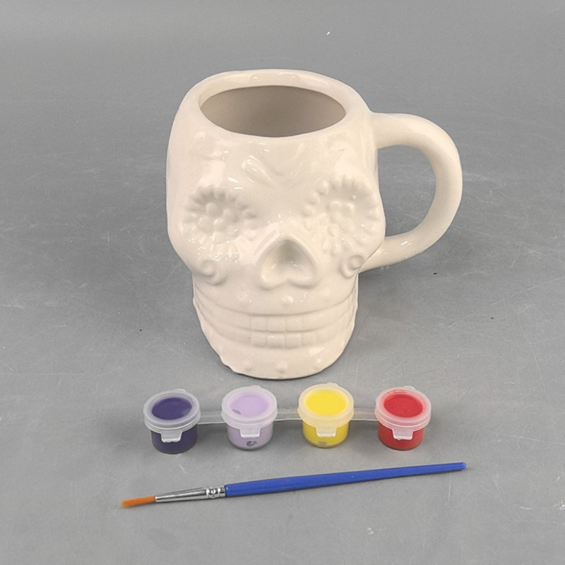 Wholesale Most Popular DIY Cup Unglazed Bisque Crafts Custom Ceramic Multi-Shaped Mug