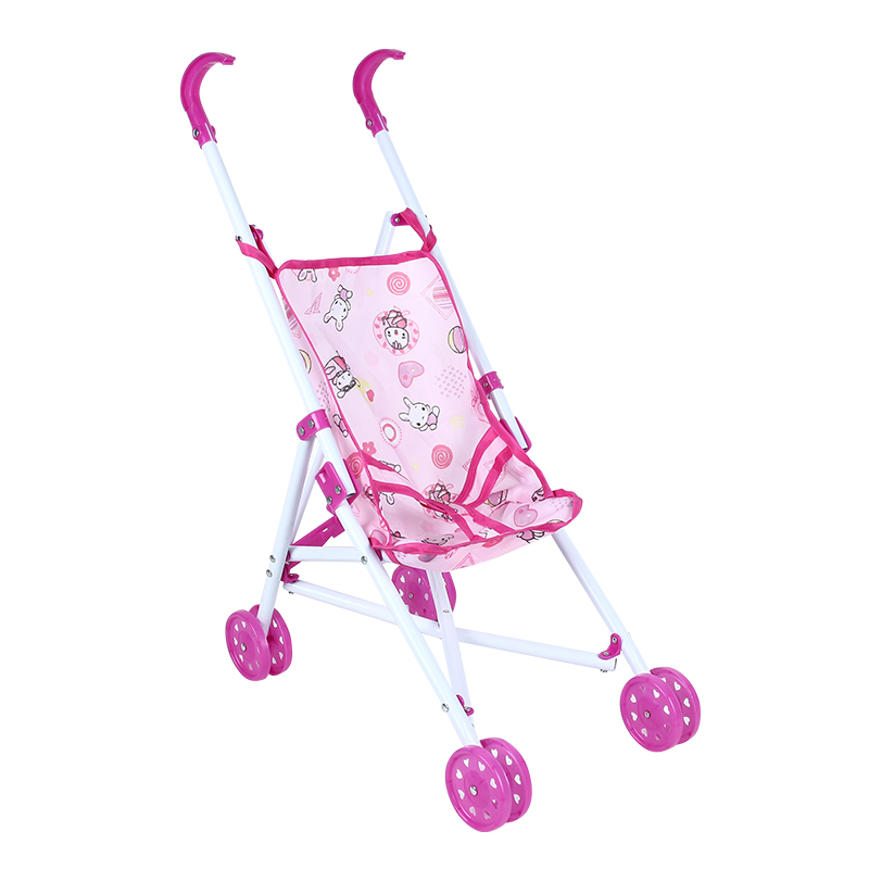 Wholesale Light Metal Doll Carriage Foldable Stroller Buggy Baby Stroller Toy